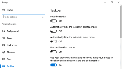 Windows タスクバー 隠す