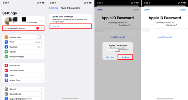 Apple ID 設定 を アップデート 終わら ない