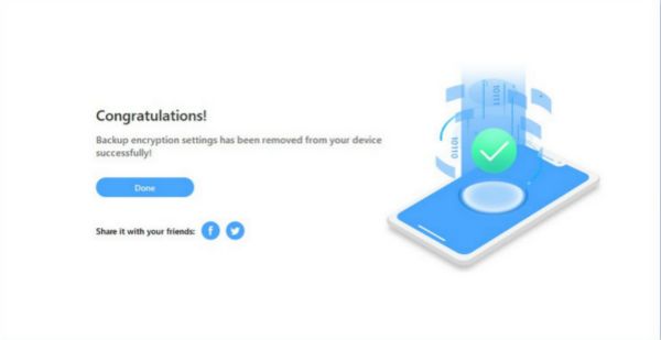 iPhoneバックアップ暗号化設置を解除 iPhoneバックアップ暗号化設置を解除